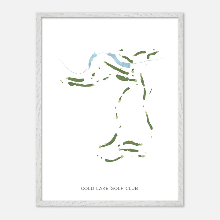 Print of Cold Lake Golf Club Modern Map