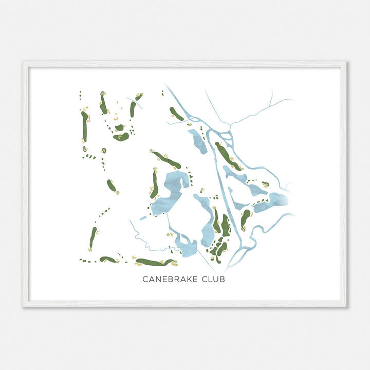 Print of Canebrake Club Modern Map