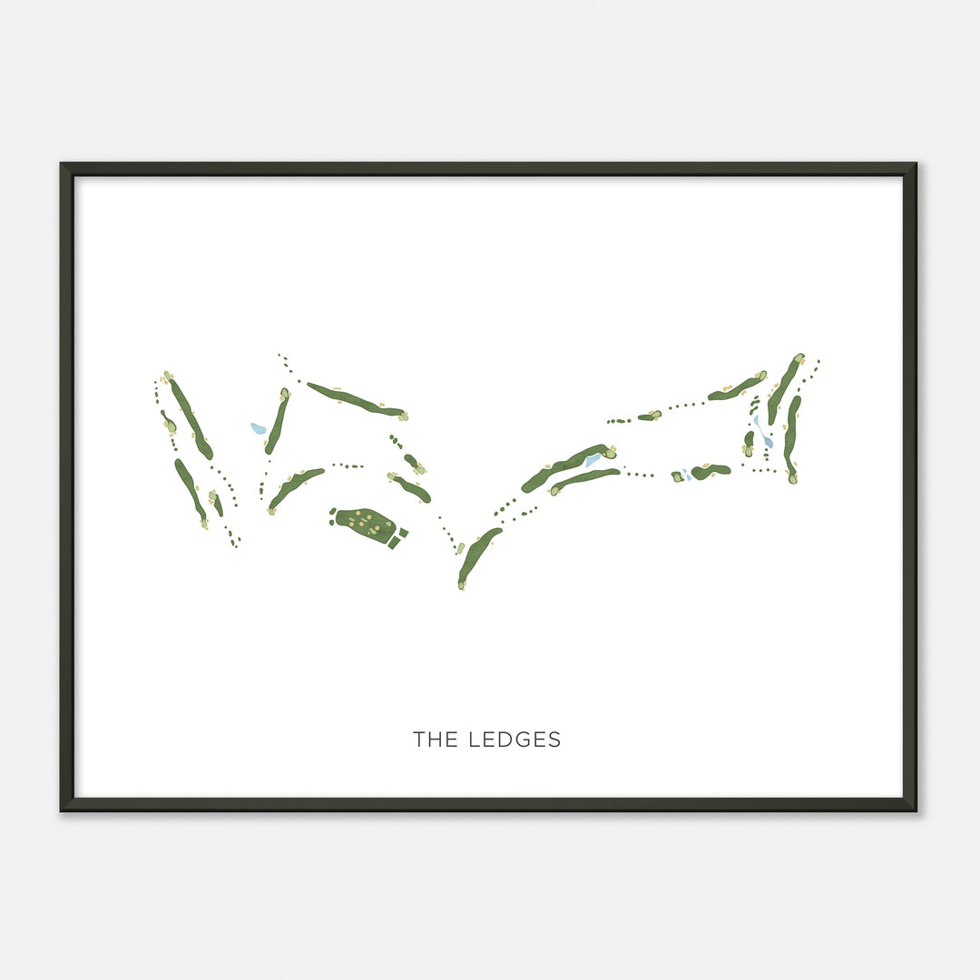 Print of The Ledges Modern Map