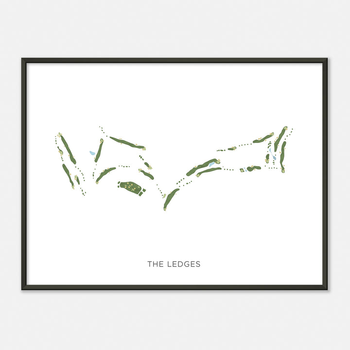 Print of The Ledges Modern Map