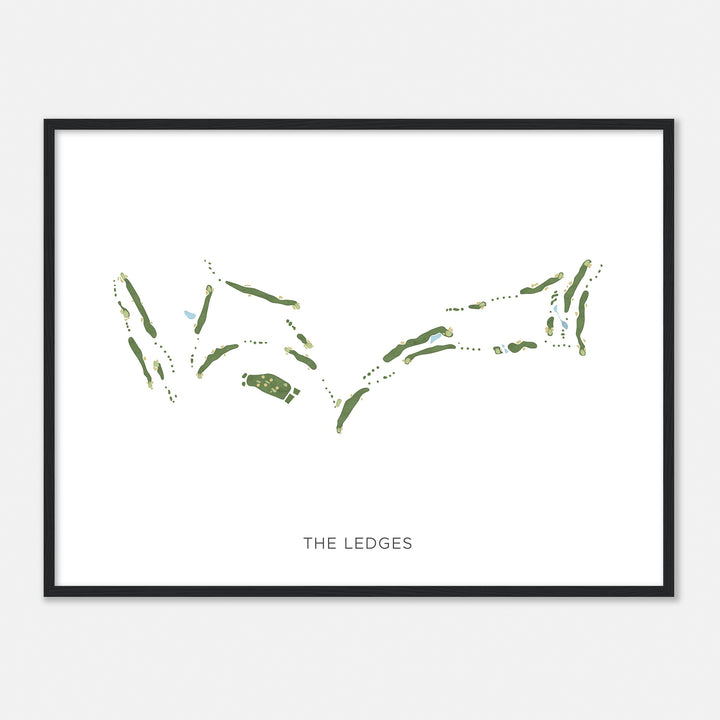 Print of The Ledges Modern Map