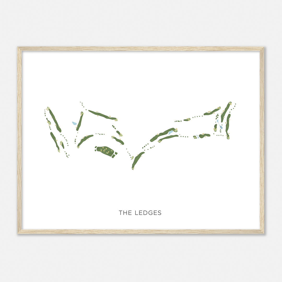 Print of The Ledges Modern Map