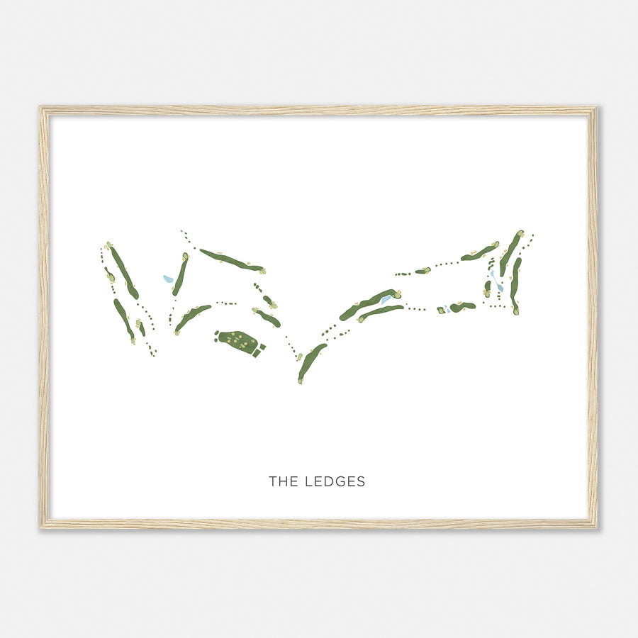 Print of The Ledges Modern Map