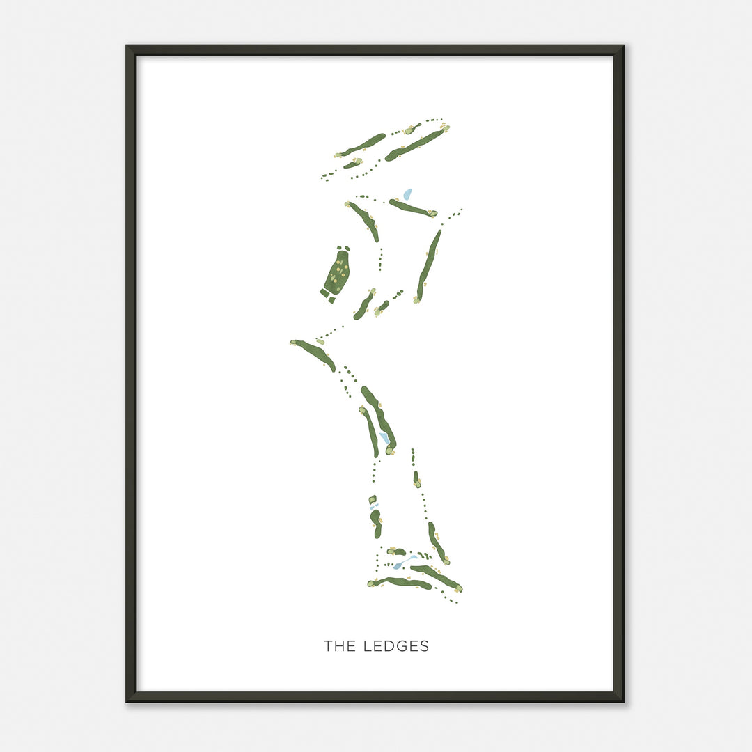 Print of The Ledges Modern Map