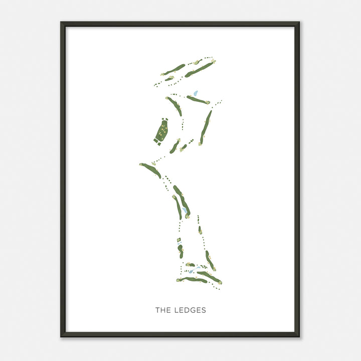 Print of The Ledges Modern Map