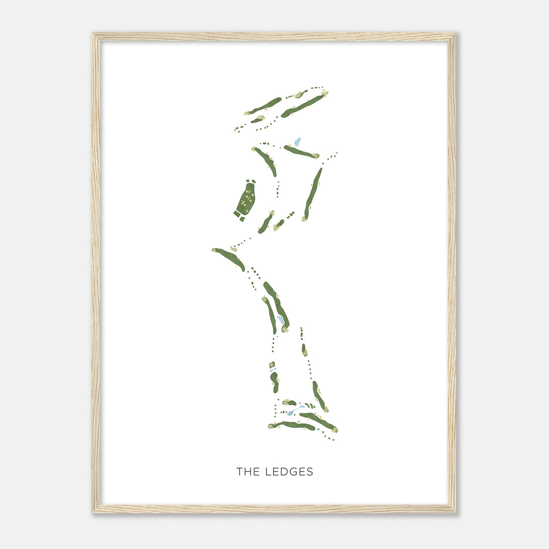 Print of The Ledges Modern Map