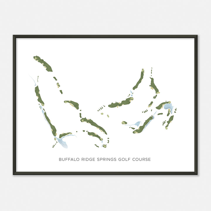 Print of Buffalo Ridge Springs Golf Course Modern Map