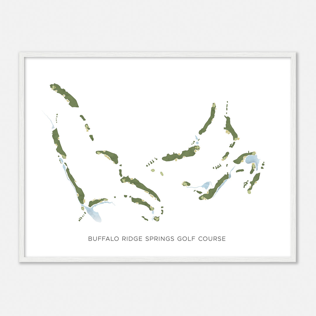 Print of Buffalo Ridge Springs Golf Course Modern Map