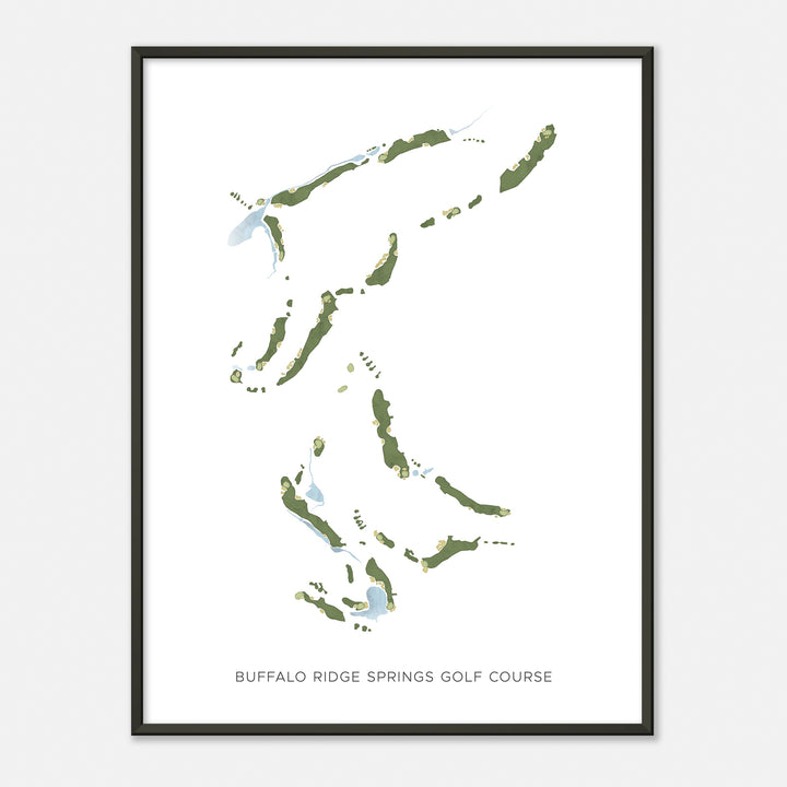 Print of Buffalo Ridge Springs Golf Course Modern Map