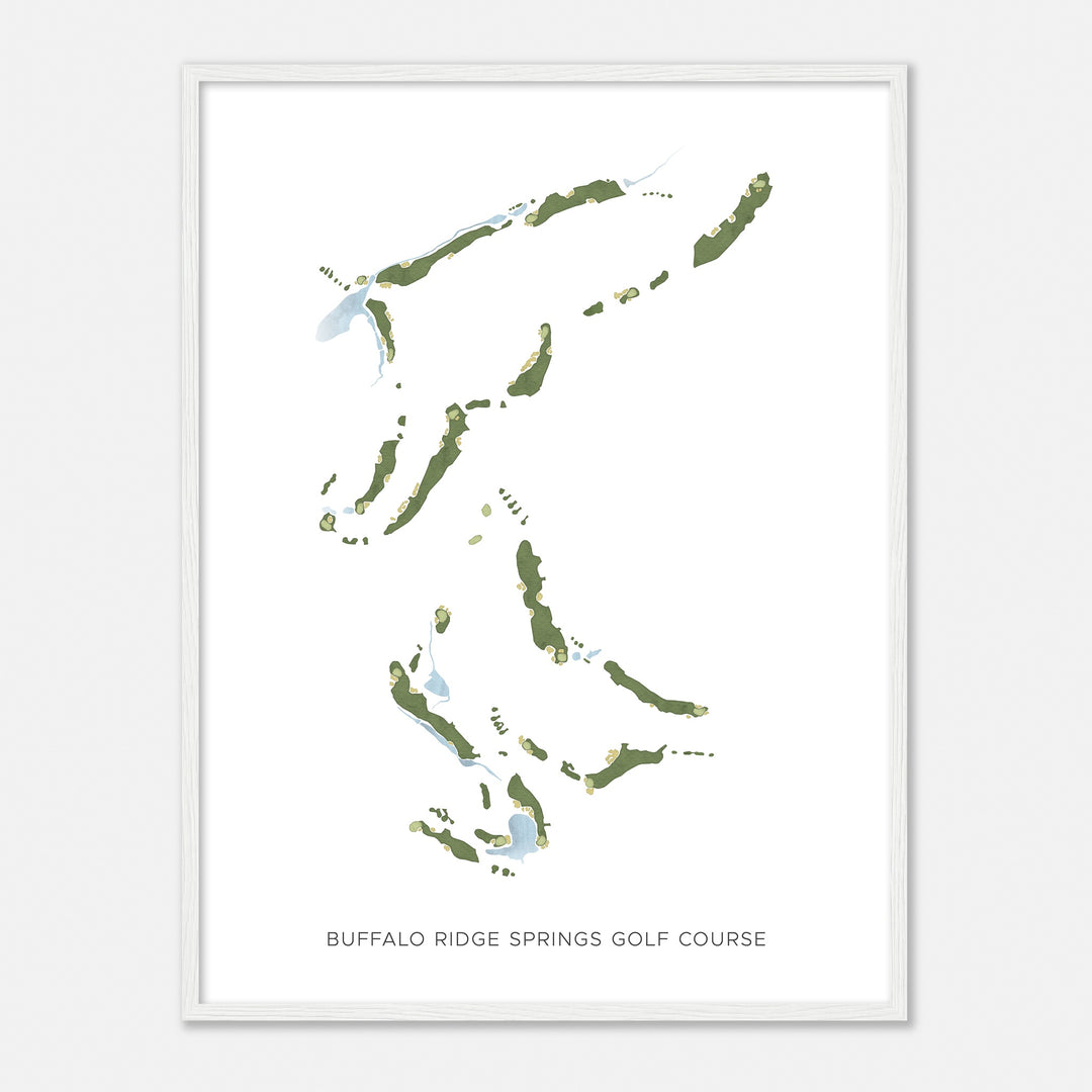 Print of Buffalo Ridge Springs Golf Course Modern Map