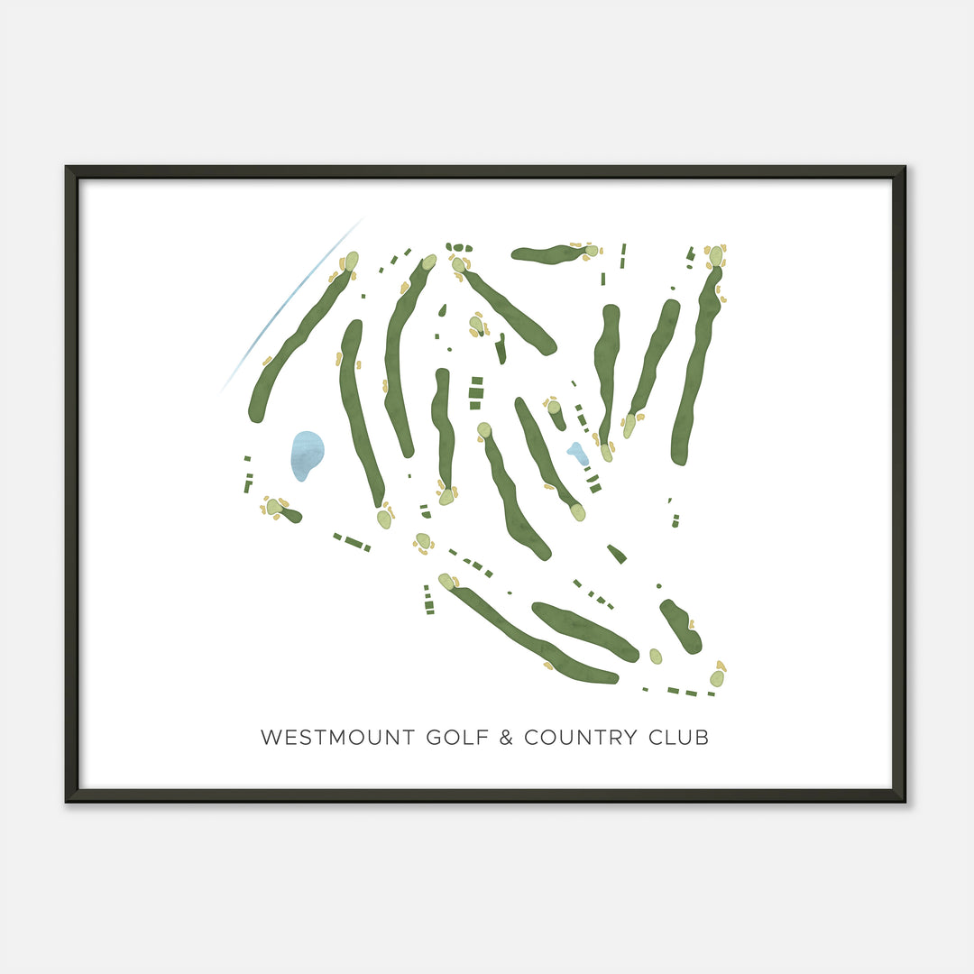 Print of Westmount Golf & Country Club Modern Map