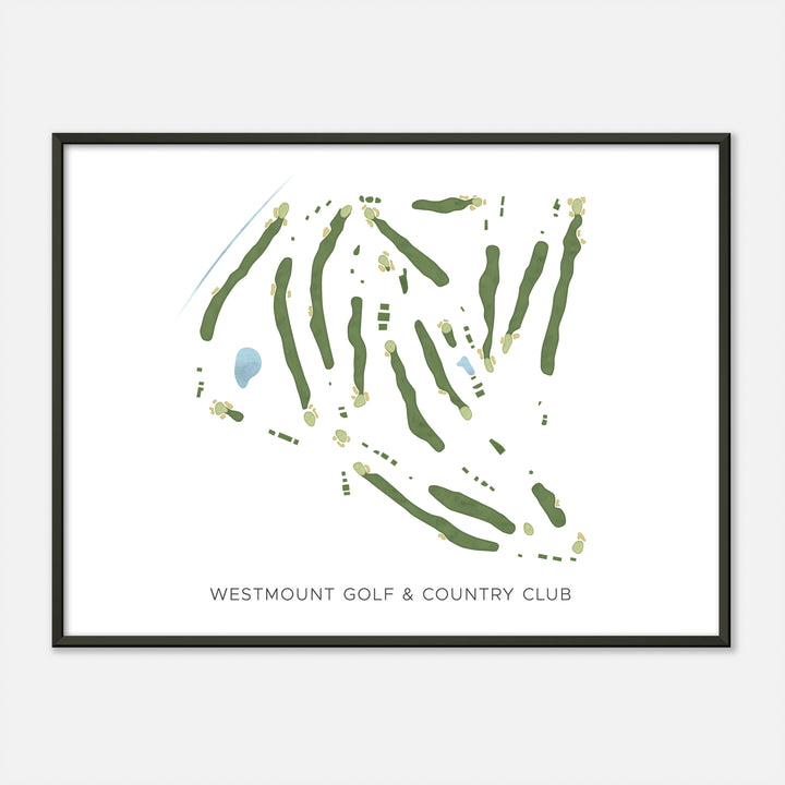 Print of Westmount Golf & Country Club Modern Map