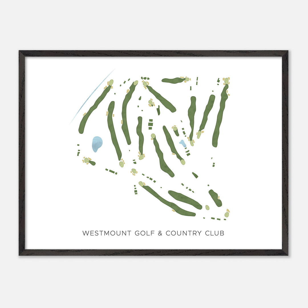 Print of Westmount Golf & Country Club Modern Map