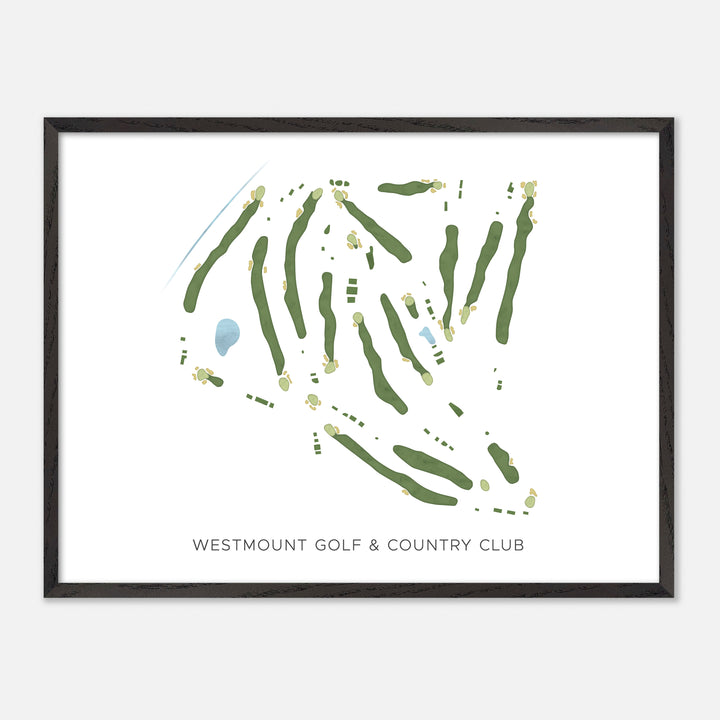 Print of Westmount Golf & Country Club Modern Map
