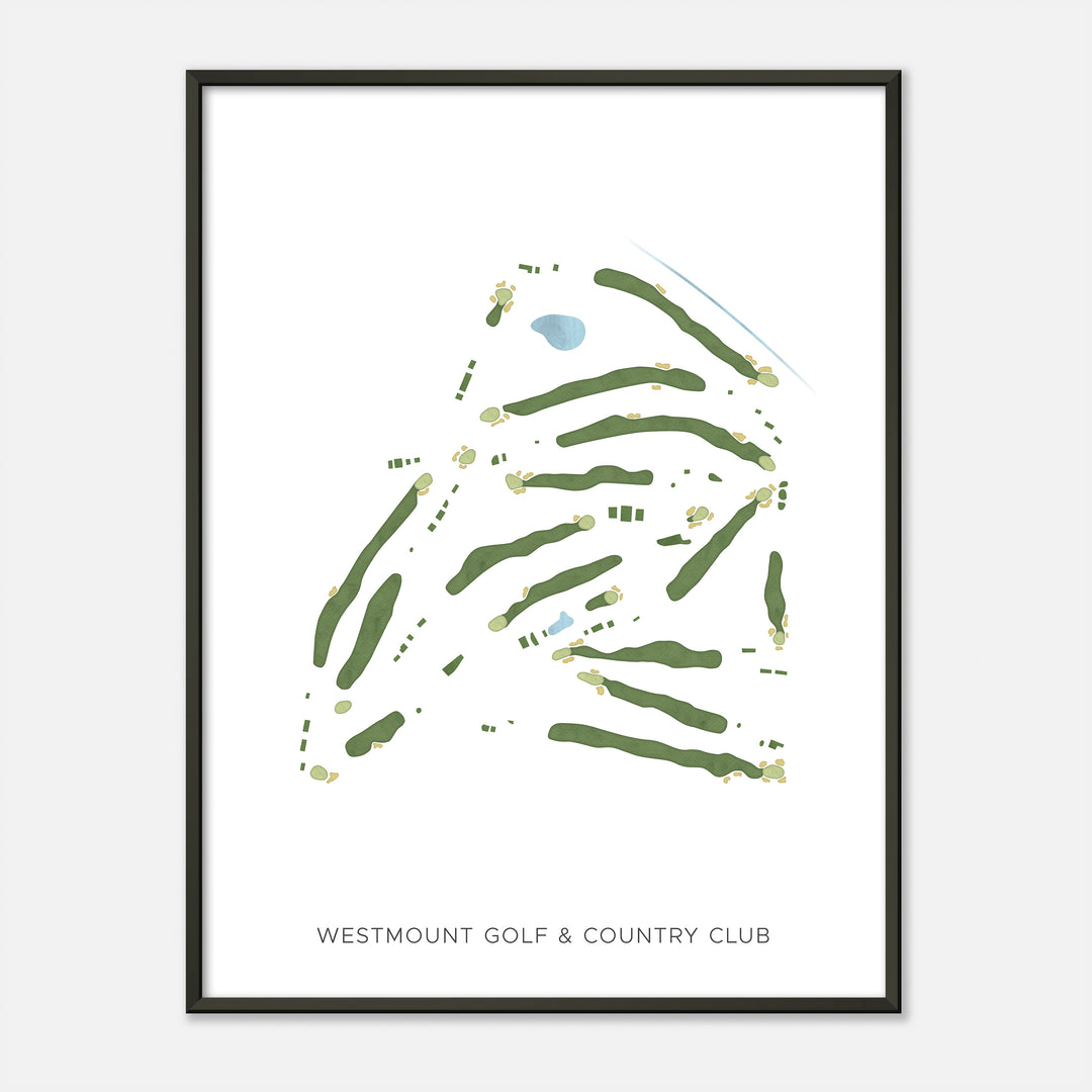 Print of Westmount Golf & Country Club Modern Map
