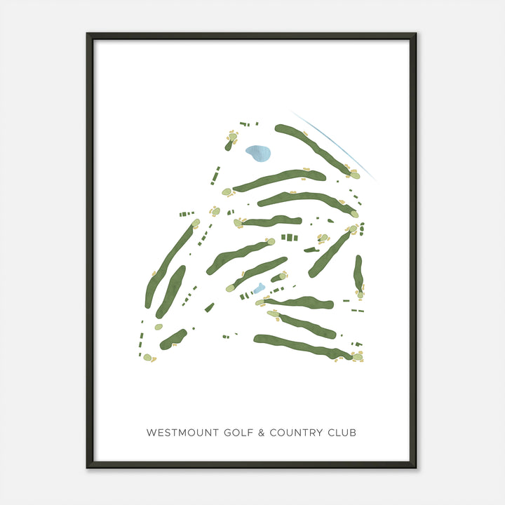 Print of Westmount Golf & Country Club Modern Map
