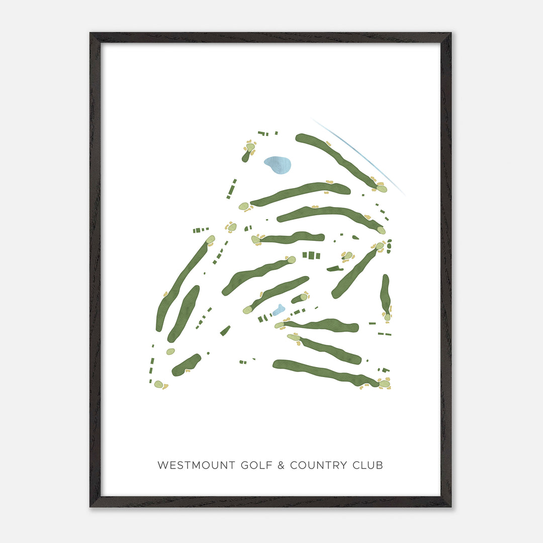 Print of Westmount Golf & Country Club Modern Map