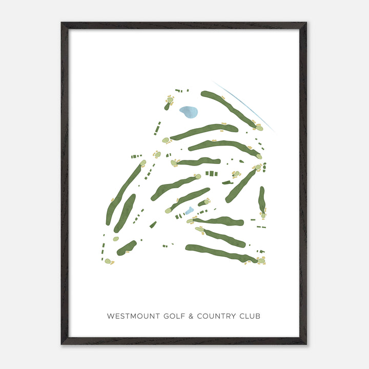 Print of Westmount Golf & Country Club Modern Map