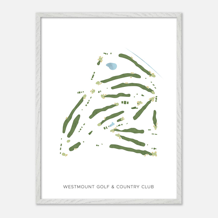 Print of Westmount Golf & Country Club Modern Map