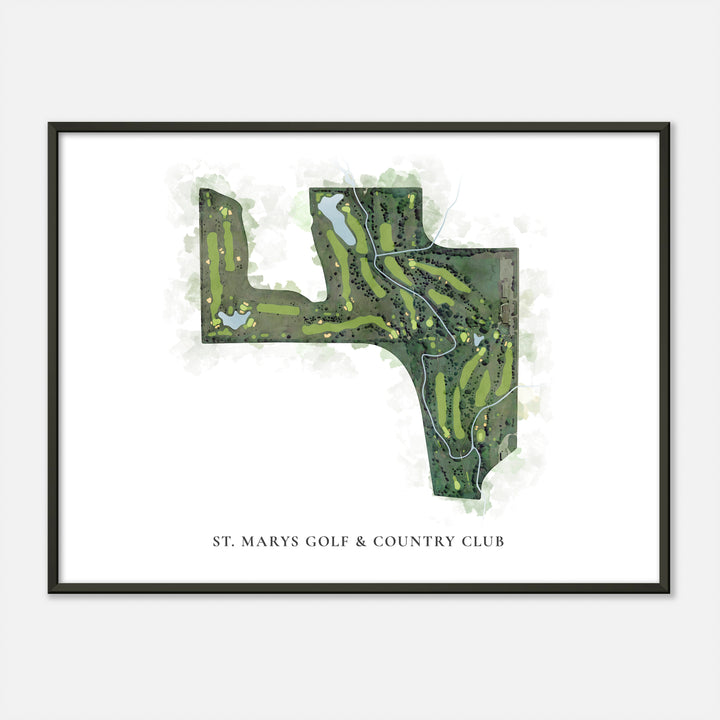 Print of St. Marys Golf & Country Club Classic Map