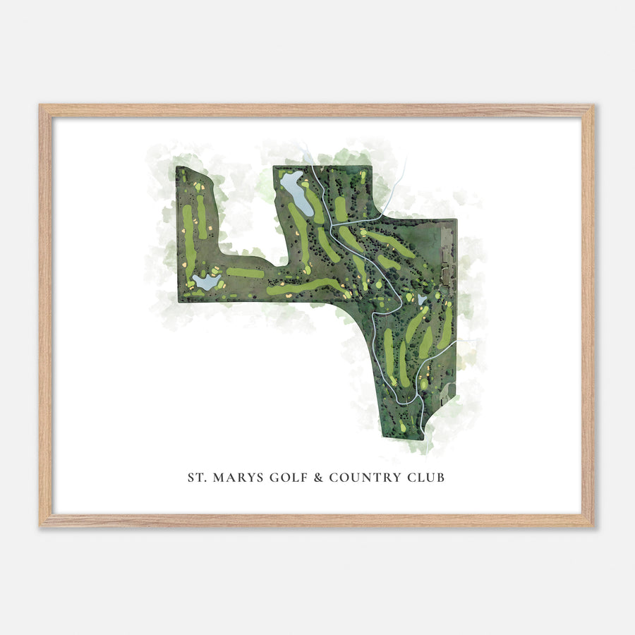 Print of St. Marys Golf & Country Club Classic Map