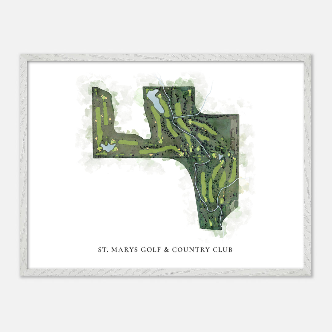 Print of St. Marys Golf & Country Club Classic Map