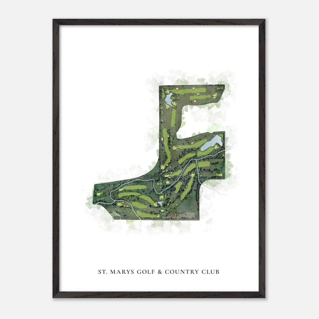 Print of St. Marys Golf & Country Club Classic Map