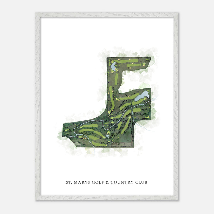 Print of St. Marys Golf & Country Club Classic Map