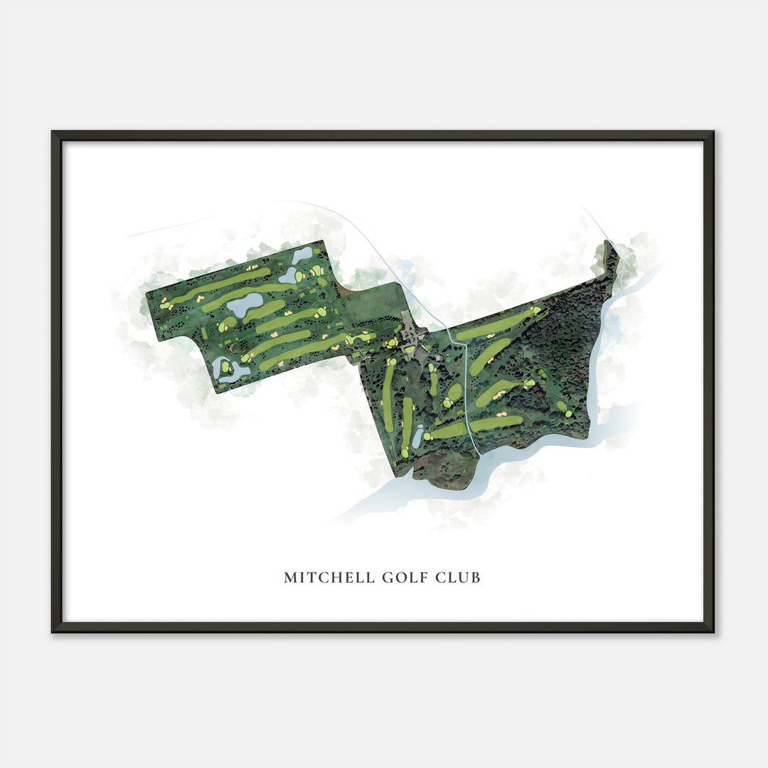 Print of Mitchell Golf Club Classic Map