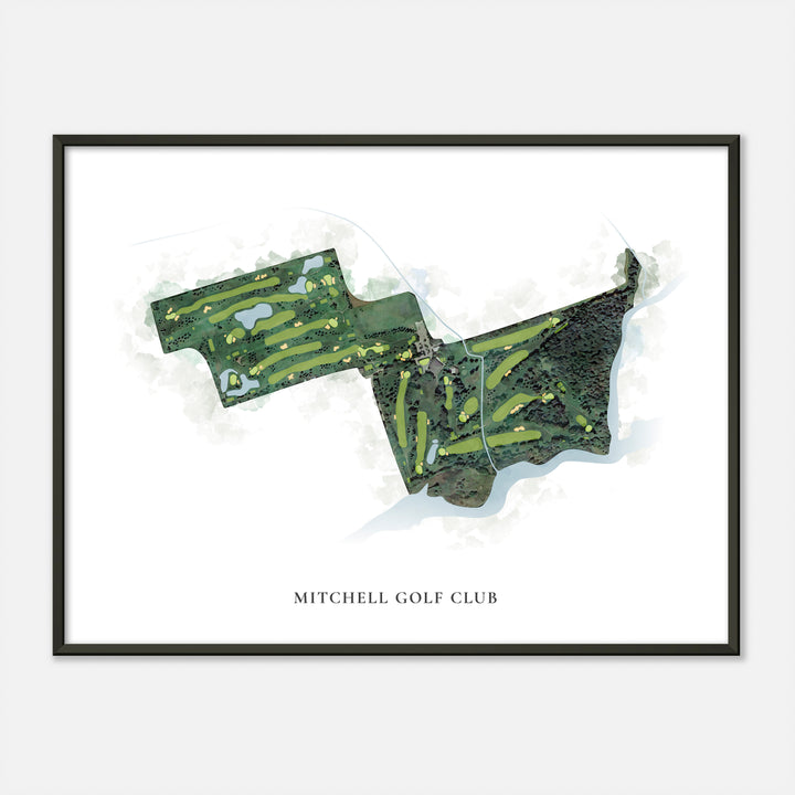 Print of Mitchell Golf Club Classic Map