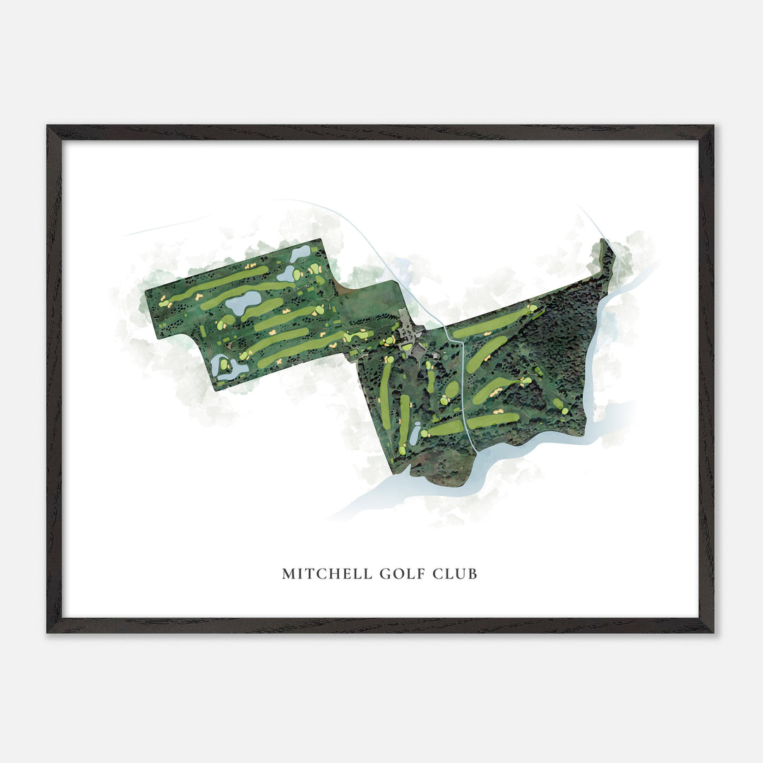 Print of Mitchell Golf Club Classic Map