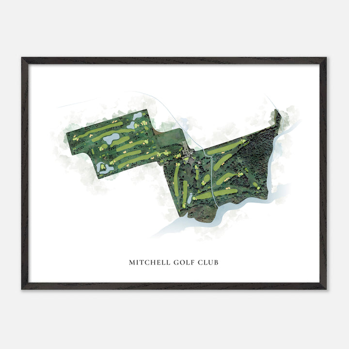 Print of Mitchell Golf Club Classic Map