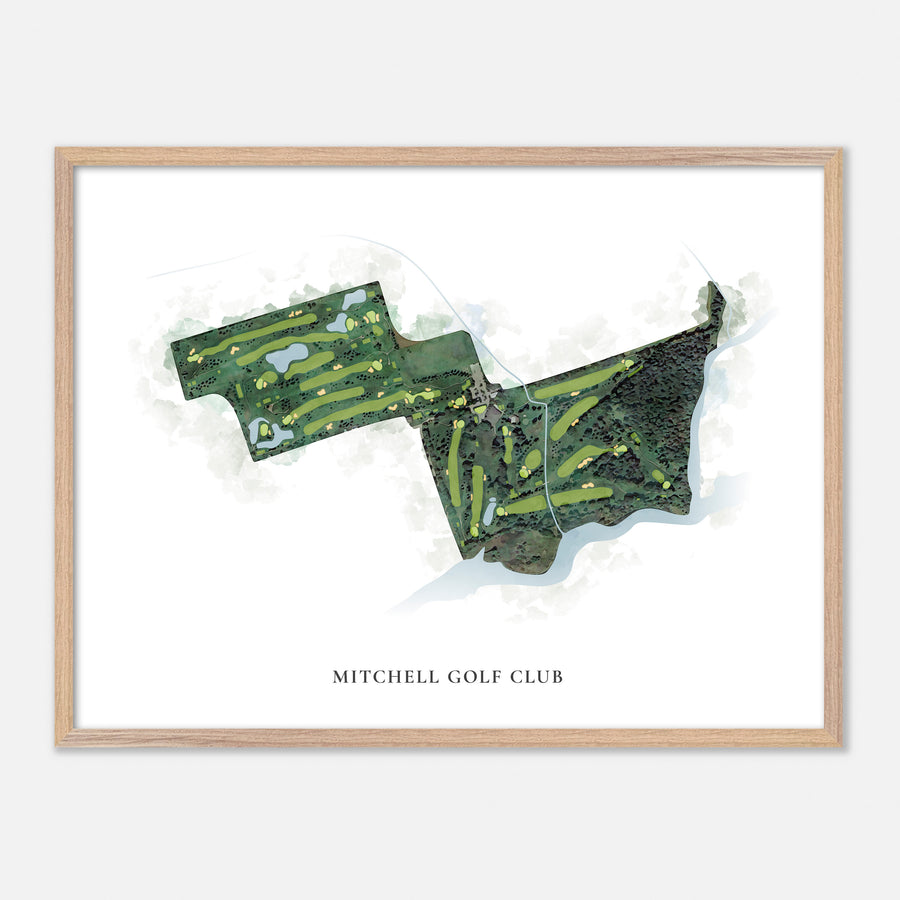 Print of Mitchell Golf Club Classic Map