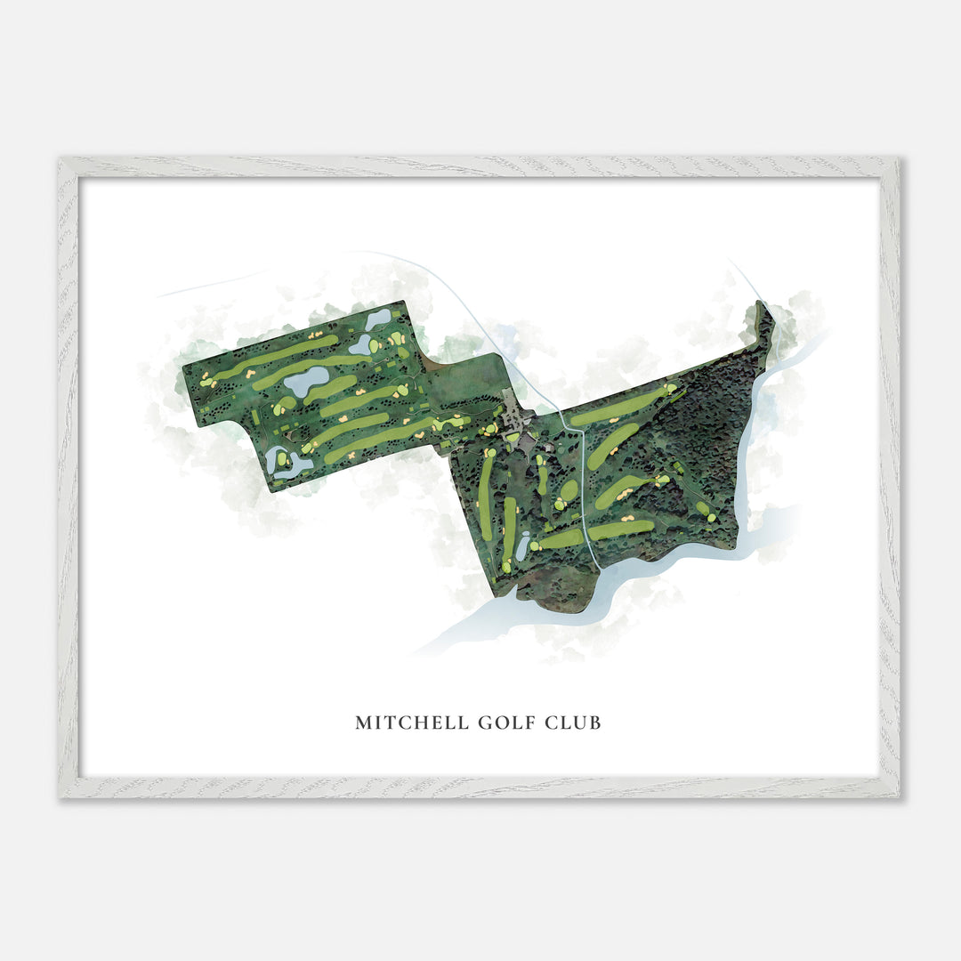 Print of Mitchell Golf Club Classic Map