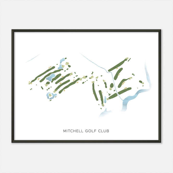 Print of Mitchell Golf Club Modern Map