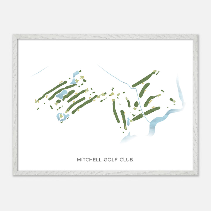 Print of Mitchell Golf Club Modern Map