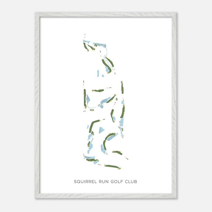 Print of Squirrel Run Golf Club Modern Map