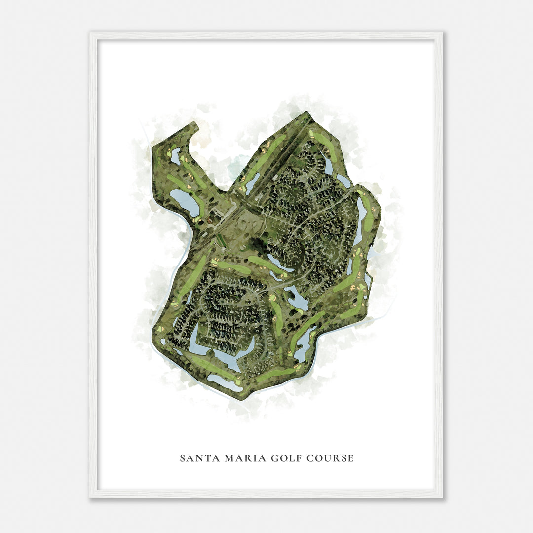 Print of Santa Maria Golf Course Classic Map