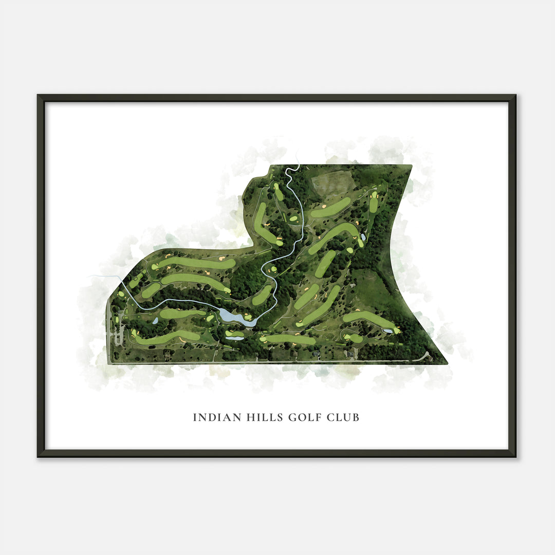 Print of Indian Hills Golf Club Classic Map