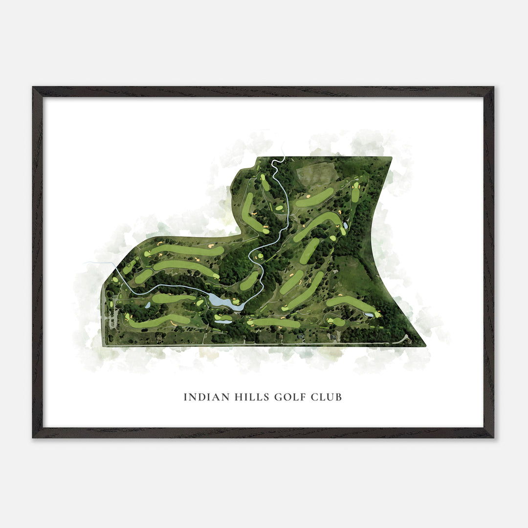 Print of Indian Hills Golf Club Classic Map