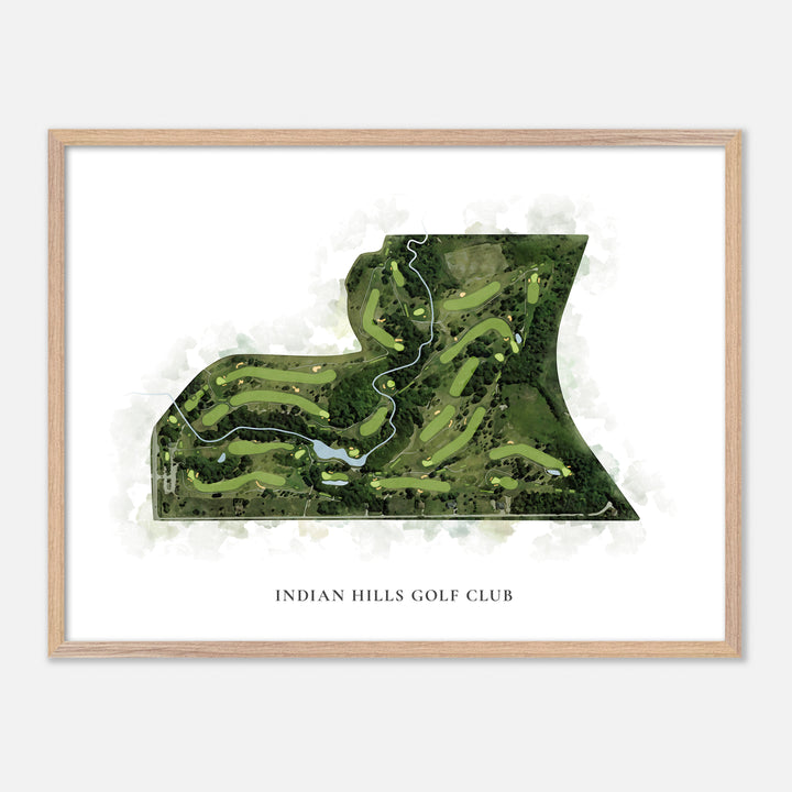 Print of Indian Hills Golf Club Classic Map