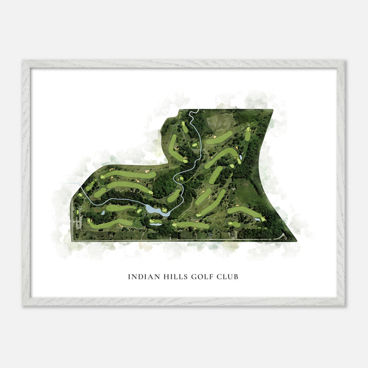 Print of Indian Hills Golf Club Classic Map