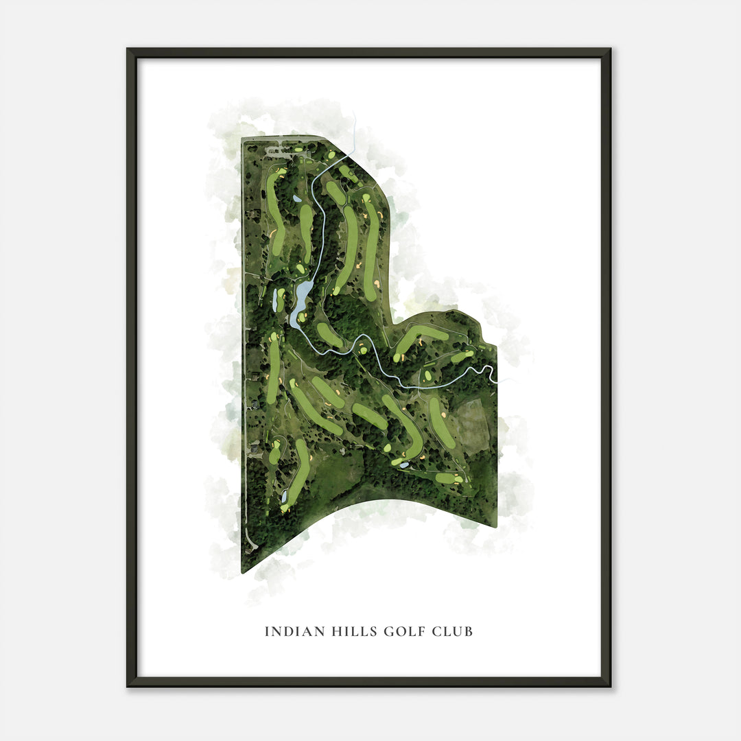 Print of Indian Hills Golf Club Classic Map