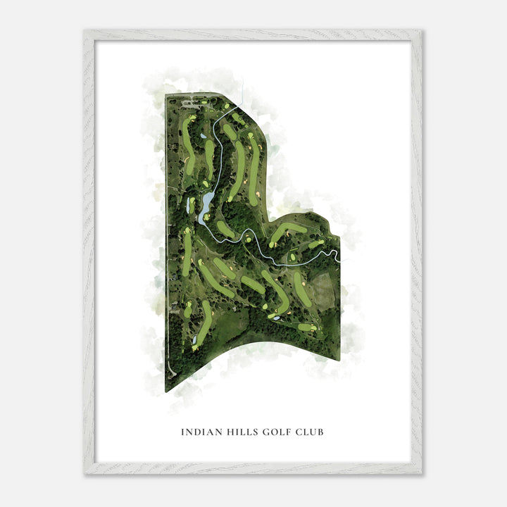 Print of Indian Hills Golf Club Classic Map
