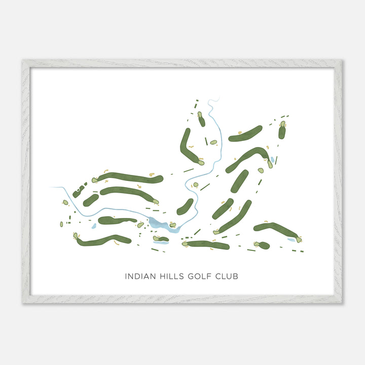 Print of Indian Hills Golf Club Modern Map