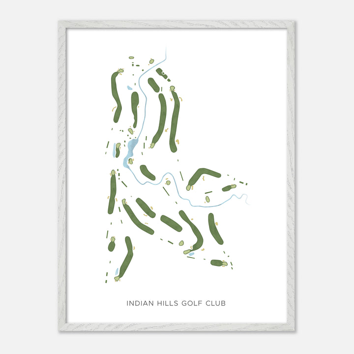 Print of Indian Hills Golf Club Modern Map