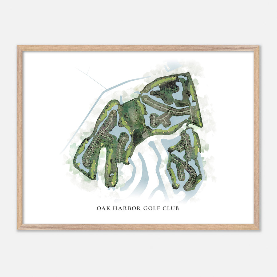 Print of Oak Harbor Golf Club Classic Map