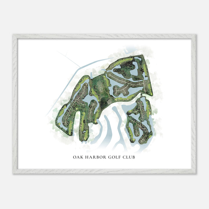 Print of Oak Harbor Golf Club Classic Map