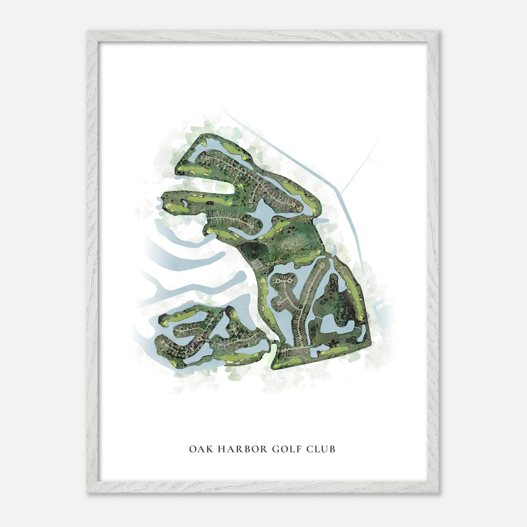 Print of Oak Harbor Golf Club Classic Map