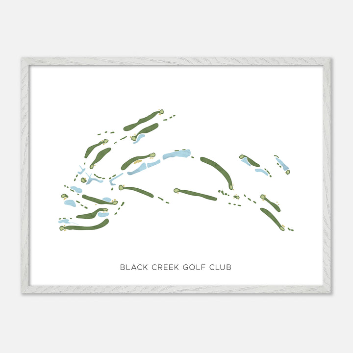 Print of Black Creek Golf Club Modern Map